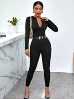 Long Sleeve Bodycon Jumpsuit