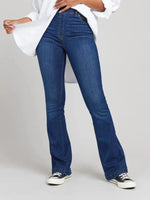 Full Size High-Waisted Flare Jeans Plus Size